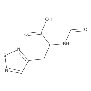 2-Formamido-3-(1,2,5-thiadiazol-3-yl)propanoic acid Structure