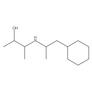 3-[(1-Cyclohexylpropan-2-yl)amino]butan-2-ol结构式