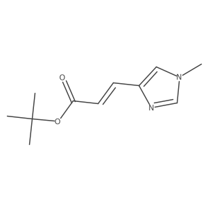 tert-butyl (2E)-3-(1-methyl-1H-imidazol-4-yl)prop-2-enoate结构式