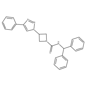 N-benzhydryl-3-(4-phenyl-1H-1,2,3-triazol-1-yl)azetidine-1-carboxamide Structure