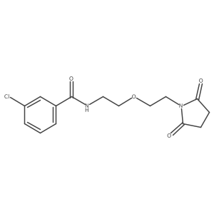 3-chloro-N-(2-(2-(2,5-dioxopyrrolidin-1-yl)ethoxy)ethyl)benzamide Structure