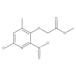 Methyl 2-(6-chloro-4-methyl-2-nitropyridin-3-yloxy)acetate Structure