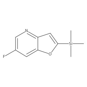6-Fluoro-2-(trimethylsilyl)furo[3,2-B]pyridine Structure