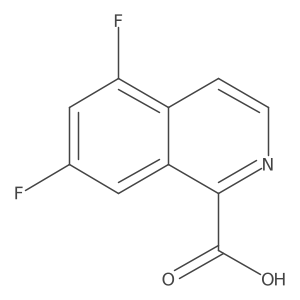 5,7-Difluoroisoquinoline-1-carboxylic acid Structure