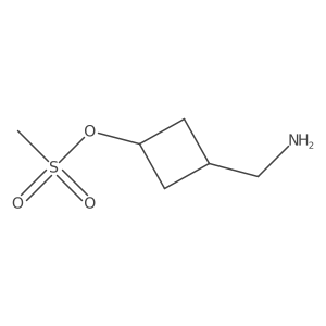 3-(Aminomethyl)cyclobutyl methanesulfonate Structure