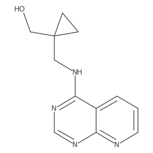 {1-[({Pyrido[2,3-d]pyrimidin-4-yl}amino)methyl]cyclopropyl}methanol结构式