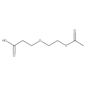 3-(2-(Acetylthio)ethoxy)propanoic acid Structure