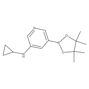 5-(Cyclopropylamino)pyridine-3-boronic acid pinacol ester Structure