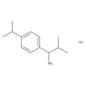 1-(4-Isopropylphenyl)-2-methylpropan-1-amine hydrochloride Structure