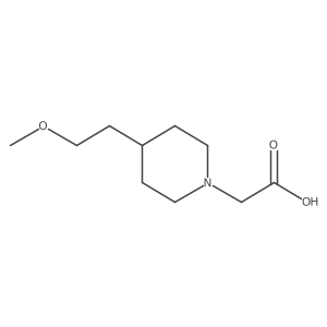 2-(4-(2-Methoxyethyl)piperidin-1-yl)acetic acid结构式