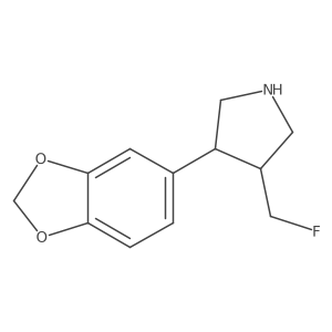 3-(Benzo[d][1,3]dioxol-5-yl)-4-(fluoromethyl)pyrrolidine Structure