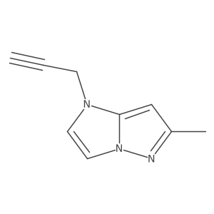 6-methyl-1-(prop-2-yn-1-yl)-1H-imidazo[1,2-b]pyrazole结构式