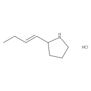 2-[(1Z)-but-1-en-1-yl]pyrrolidine hydrochloride结构式