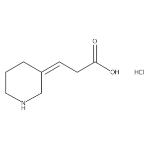 3-[(3Z)-piperidin-3-ylidene]propanoic acid hydrochloride结构式