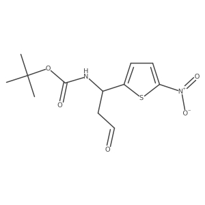 tert-butyl N-[(1S)-1-(5-nitrothiophen-2-yl)-3-oxopropyl]carbamate Structure