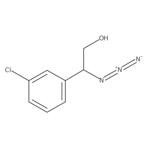 (2R)-2-azido-2-(3-chlorophenyl)ethan-1-ol结构式