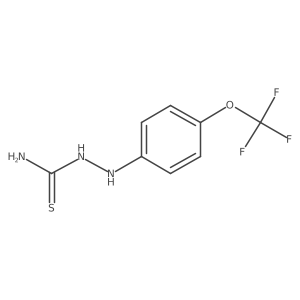 {[4-(Trifluoromethoxy)phenyl]amino}thiourea结构式