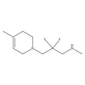 [2,2-Difluoro-3-(4-methyl-1,2,3,6-tetrahydropyridin-1-yl)propyl](methyl)amine Structure