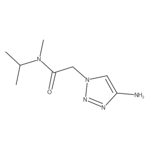 2-(4-amino-1H-1,2,3-triazol-1-yl)-N-methyl-N-(propan-2-yl)acetamide Structure