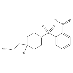 4-(2-Aminoethyl)-1-(2-nitrobenzenesulfonyl)piperidin-4-ol Structure