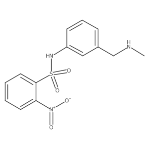 N-{3-[(methylamino)methyl]phenyl}-2-nitrobenzene-1-sulfonamide结构式