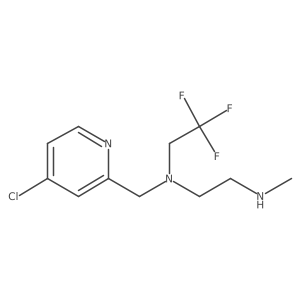 [(4-Chloropyridin-2-yl)methyl][2-(methylamino)ethyl](2,2,2-trifluoroethyl)amine结构式