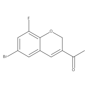 1-(6-bromo-8-fluoro-2H-chromen-3-yl)ethan-1-one结构式
