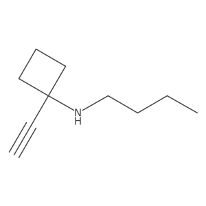 N-butyl-1-ethynylcyclobutan-1-amine Structure
