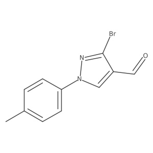 3-bromo-1-(4-methylphenyl)-1H-pyrazole-4-carbaldehyde Structure