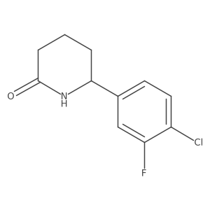 6-(4-Chloro-3-fluorophenyl)piperidin-2-one Structure
