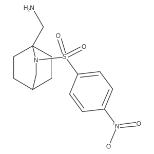 1-[2-(4-Nitrobenzenesulfonyl)-2-azabicyclo[2.2.2]octan-1-yl]methanamine结构式
