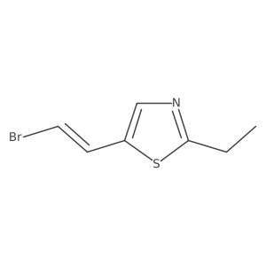 5-(2-Bromoethenyl)-2-ethyl-1,3-thiazole Structure