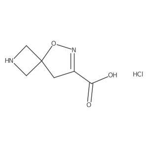 5-Oxa-2,6-diazaspiro[3.4]oct-6-ene-7-carboxylic acid;hydrochloride结构式