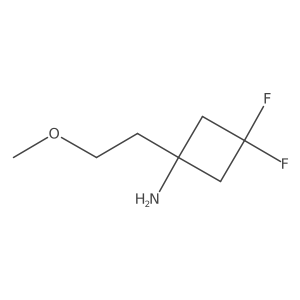 3,3-Difluoro-1-(2-methoxyethyl)cyclobutan-1-amine Structure