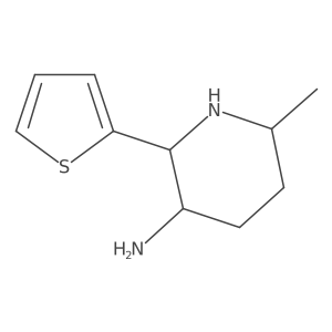 6-Methyl-2-(thiophen-2-yl)piperidin-3-amine结构式