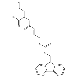 (2S)-2-[4-({[(9H-fluoren-9-yl)methoxy]carbonyl}amino)but-2-enamido]-4-hydroxybutanoic acid Structure