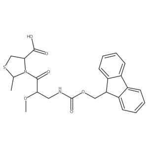3-[3-({[(9H-fluoren-9-yl)methoxy]carbonyl}amino)-2-methoxypropanoyl]-2-methyl-1,3-thiazolidine-4-carboxylic acid Structure