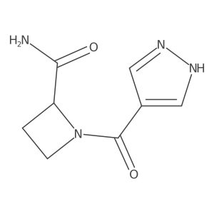 1-(1H-pyrazole-4-carbonyl)azetidine-2-carboxamide Structure