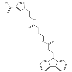 1-{2-[4-({[(9H-fluoren-9-yl)methoxy]carbonyl}amino)butanamido]ethyl}-1H-1,2,3-triazole-4-carboxylic acid Structure
