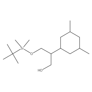 3-[(Tert-butyldimethylsilyl)oxy]-2-(3,5-dimethylcyclohexyl)propan-1-ol结构式