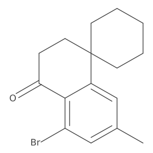5'-bromo-7'-methyl-3',4'-dihydro-2'H-spiro[cyclohexane-1,1'-naphthalene]-4'-one Structure