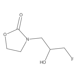 3-(3-Fluoro-2-hydroxypropyl)-1,3-oxazolidin-2-one结构式