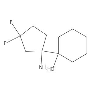 1-(1-Amino-3,3-difluorocyclopentyl)cyclohexan-1-ol Structure