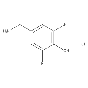 4-(Aminomethyl)-2,6-difluorophenol hydrochloride Structure