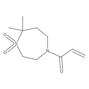 7,7-Dimethyl-4-(prop-2-enoyl)-1lambda6,4-thiazepane-1,1-dione结构式