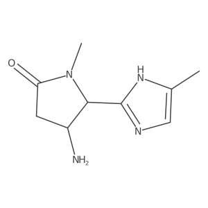 4-amino-1-methyl-5-(4-methyl-1H-imidazol-2-yl)pyrrolidin-2-one Structure