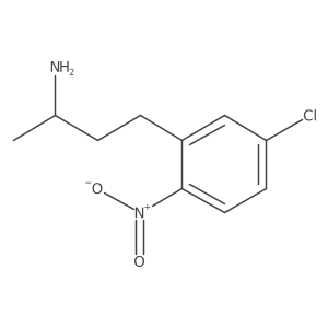 (2R)-4-(5-chloro-2-nitrophenyl)butan-2-amine结构式