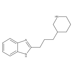 2-[3-(piperidin-3-yl)propyl]-1H-1,3-benzodiazole结构式