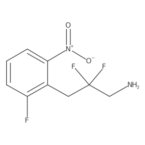 2,2-Difluoro-3-(2-fluoro-6-nitrophenyl)propan-1-amine Structure