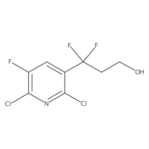 3-(2,6-Dichloro-5-fluoropyridin-3-yl)-3,3-difluoropropan-1-ol结构式
